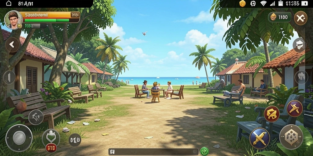 Tangkapan layar utama 8180 menampilkan gameplay yang penuh warna.