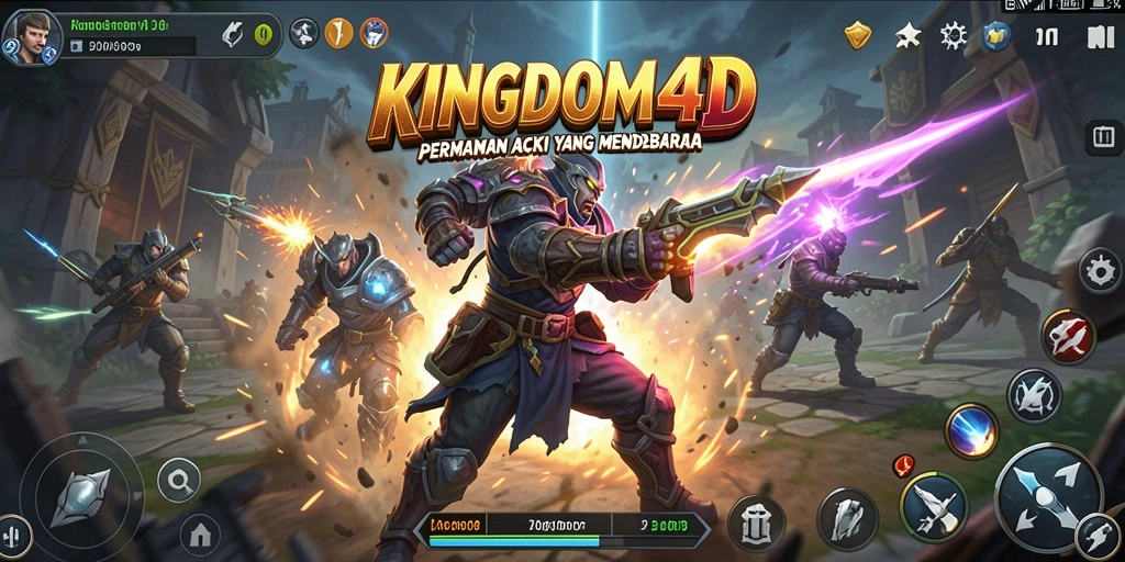 Tampilan menarik dari gameplay KINGDOM4D yang penuh aksi.