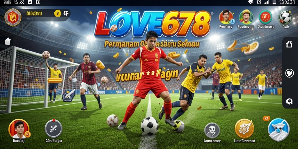 Tampilan gameplay seru di LOVE678, cocok untuk penggemar olahraga.