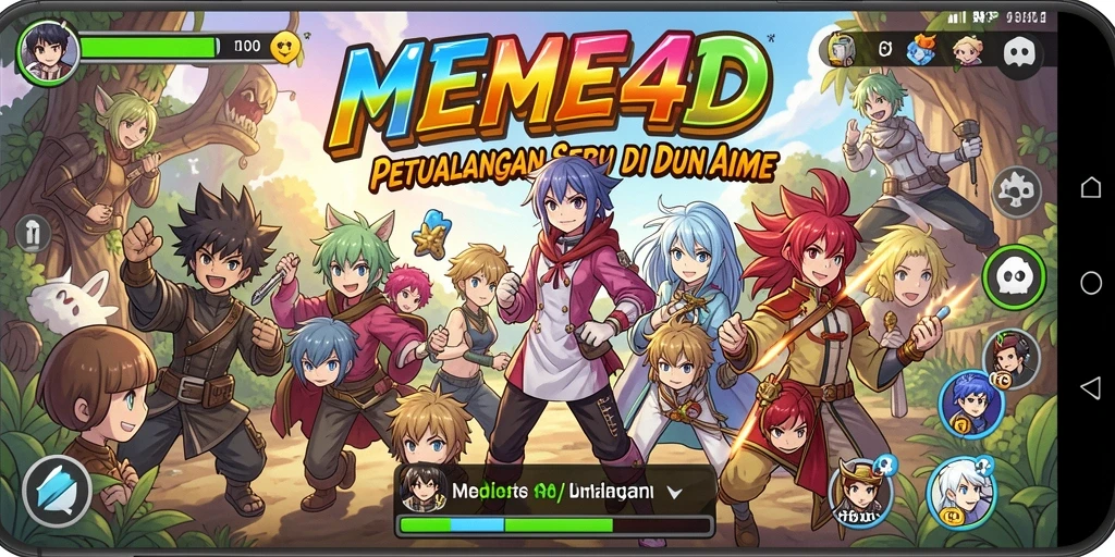 Gameplay <strong>MEME4D</strong> yang seru dan penuh warna.