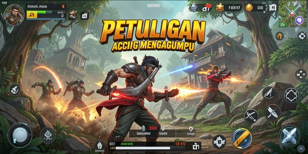Tampilan gameplay ODDIGO yang menonjolkan pertempuran dinamis.