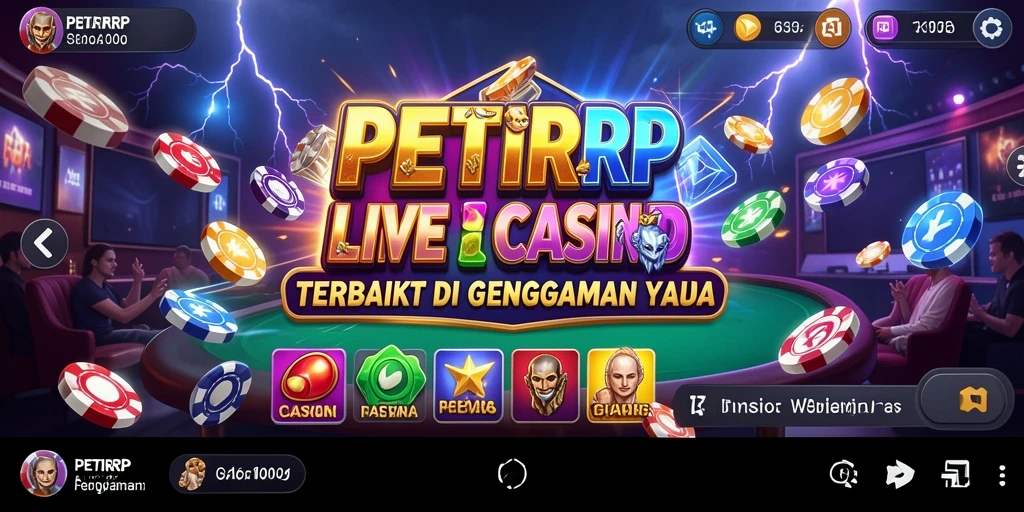Tampilan gameplay Live Casino di PETIRRP yang menarik dan interaktif.