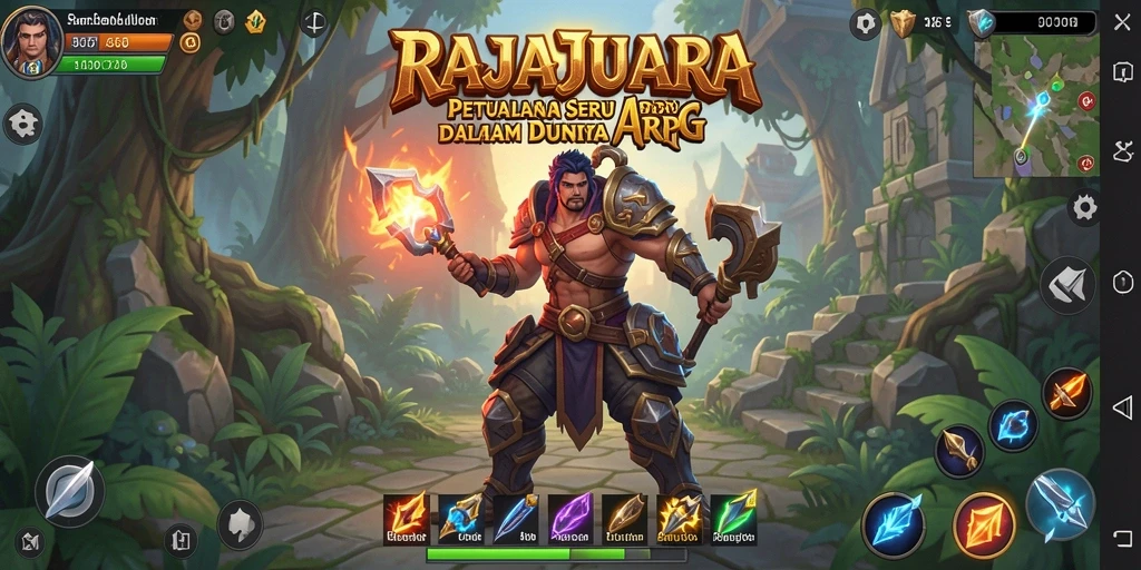 Tampilan gameplay menarik di dunia ARPG RAJAJUARA.