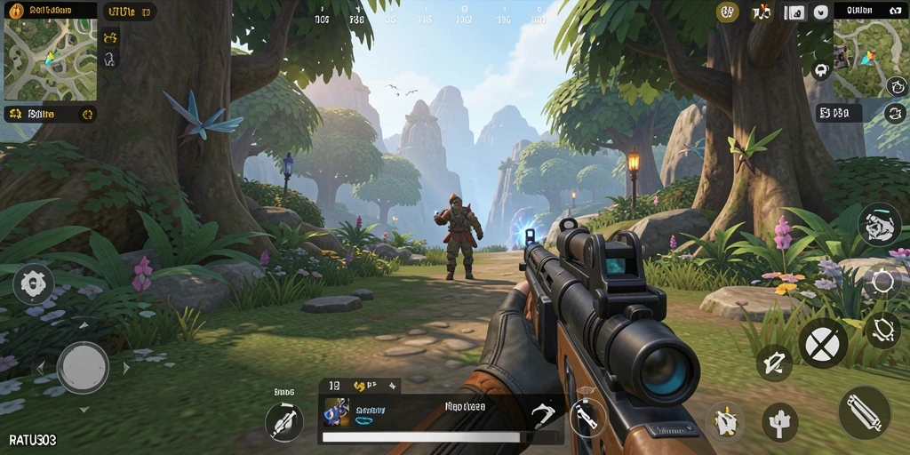 Tangkapan layar gameplay yang menunjukkan aksi seru dalam RATU303.